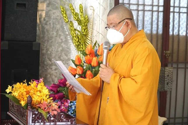 TT.Thích Minh Thanh phát biểu khai mạc