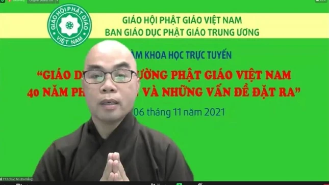 Thượng tọa Thích Chúc Tín, Phó viện trưởng Học viện Phật giáo Huế, Hiệu trưởng Trường Trung cấp Phật học TP.Đà Nẵng phát biểu Thượng tọa Thích Chúc Tín, Phó viện trưởng Học viện Phật giáo Huế, Hiệu trưởng Trường Trung cấp Phật học TP.Đà Nẵng phát biểu