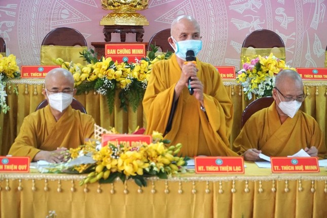 Hòa thượng Thích Thiện Lạc phát biểu khai mạc