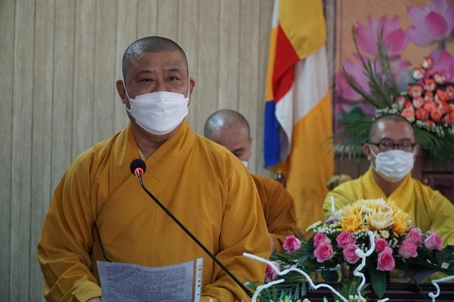 Thượng tọa Thích Minh Thanh phát biểu khai mạc