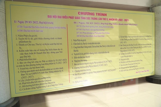 Chương trình phiên trù bị và chính thức của đại hội Chương trình phiên trù bị và chính thức của đại hội