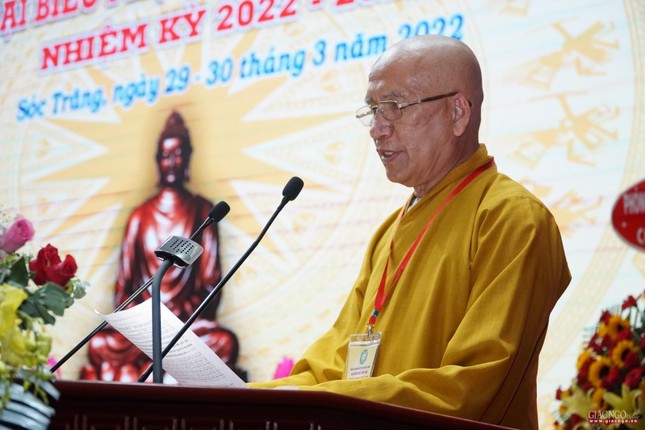 Hòa thượng Thích Minh Hạnh phát biểu khai mạc phiên trù bị