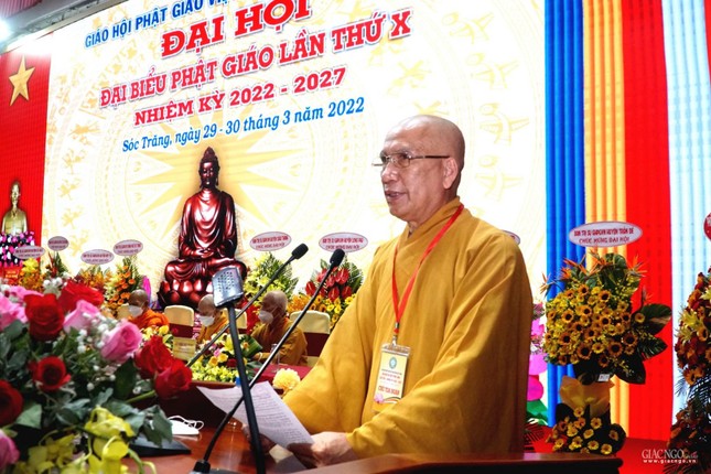 Hòa thượng Thích Minh Hạnh phát biểu khai mạc