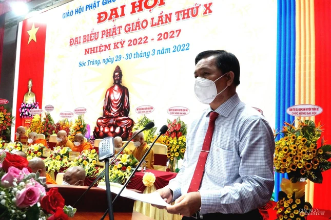 Ông Trần Văn Lâu phát biểu