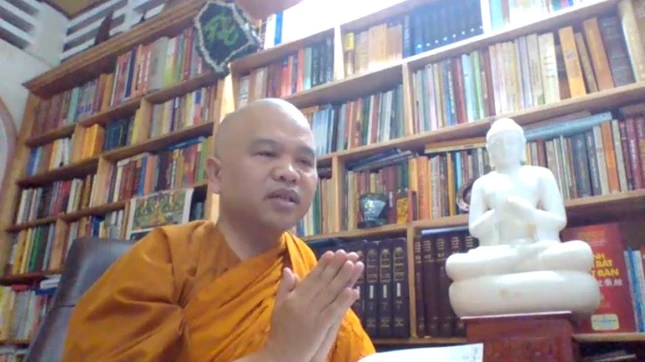 Thượng tọa Thích Giác Hoàng, báo cáo công tác nhận bài viết và danh sách Ban Tổ chức và chương trình Hội thảo