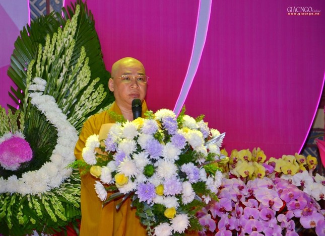 Thượng tọa Thích Minh Nhựt phát biểu khai mạc Thượng tọa Thích Minh Nhựt phát biểu khai mạc