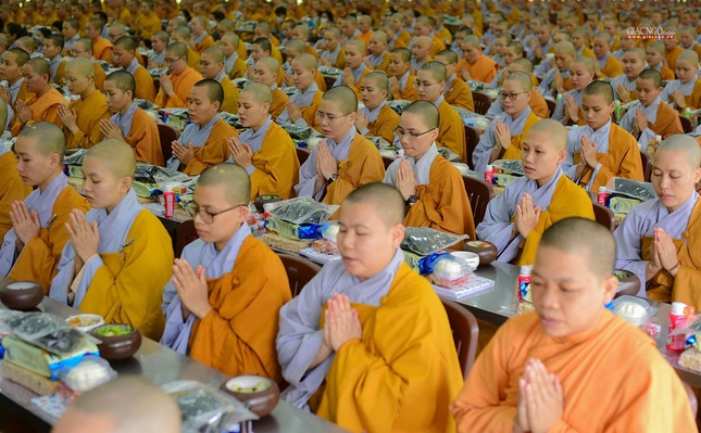 Trường hạ Học viện Phật giáo VN tại TP.HCM có số lượng Tăng, Ni đông nhất so với các trường hạ tập trung của cả nước