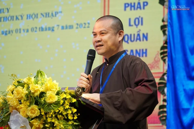Đại đức Thích Thanh Toàn, Trưởng ban Trị sự GHPGVN tỉnh Hà Giang phát biểu