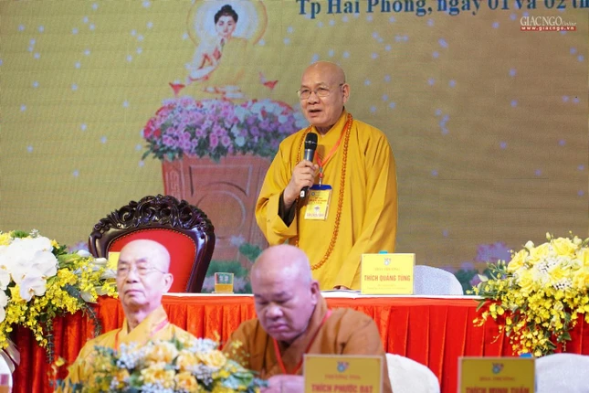 Hòa thượng Thích Quảng Tùng, Phó Chủ tịch Hội đồng Trị sự ban đạo từ tại phiên bế mạc