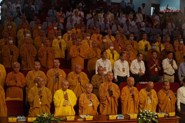 Lãnh đạo Ban Trị sự các tỉnh thành tham dự Đại hội Phật giáo tỉnh Bình Phước