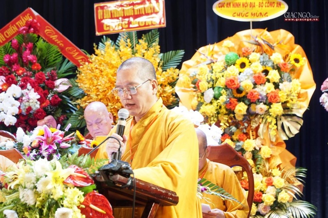 Thượng tọa Thích Chơn Lý, Phó ban Trị sự tỉnh trình phương hướng nhiệm kỳ 2022-2027