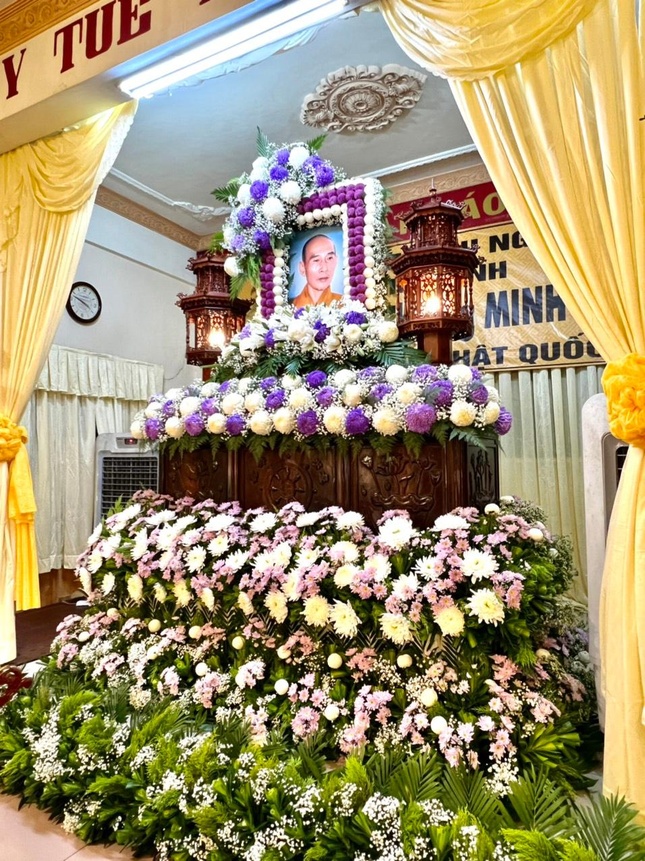 Tang lễ được cử hành trang nghiêm tại tổ đình Phổ Quang