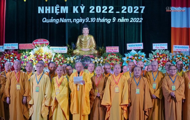 Hòa thượng Thích Phước Minh phát biểu nhận nhiệm vụ