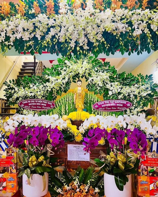 Tang lễ được tổ chức tại tịnh thất Quan Âm, xã Thới Tam Thôn, huyện Hóc Môn