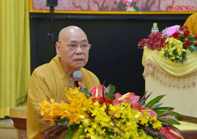 Hòa thượng Thích Thiện Pháp phát biểu khai mạc Hòa thượng Thích Thiện Pháp phát biểu khai mạc