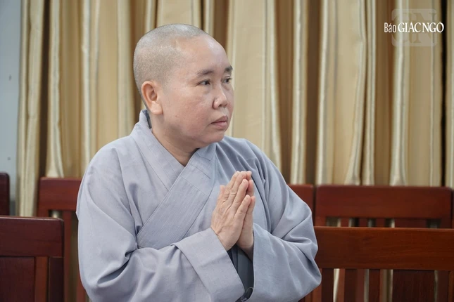 Ni sư Thích nữ Như Nguyệt, Phó Viện trưởng trình bày về công tác thu chi tại Học viện