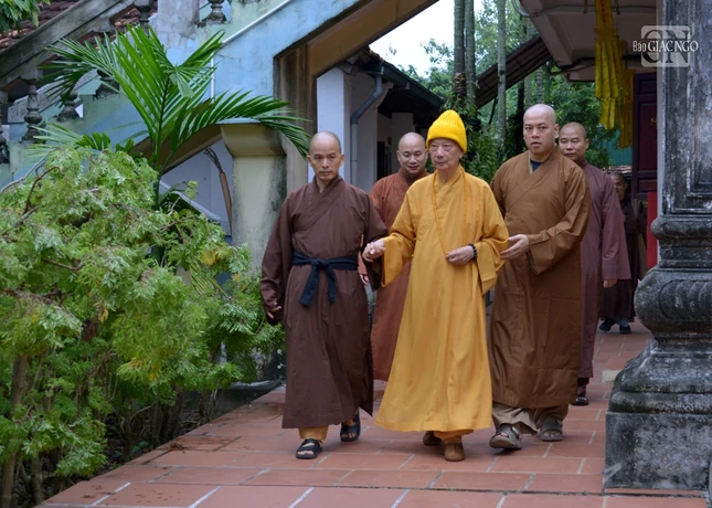 Nếp chùa quê vẫn mộc mạc như khi Đức Đệ tam Pháp chủ còn sinh tiền