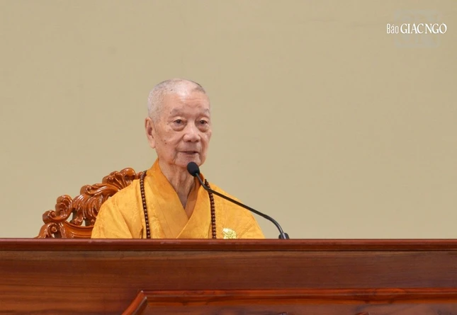 Đức Pháp chủ khuyến tấn hành giả Tăng, Ni và Phật tử nỗ lực tu tập để giữ vững tâm bồ-đề