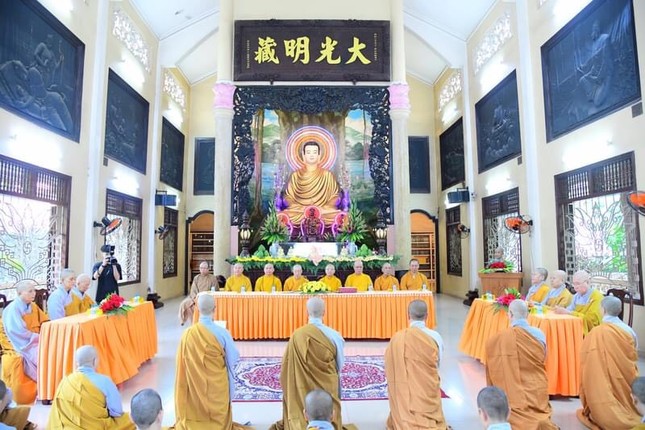 Quang cảnh buổi thăm, sách tấn chư hành giả an cư tại hạ trường chùa Vĩnh Phước