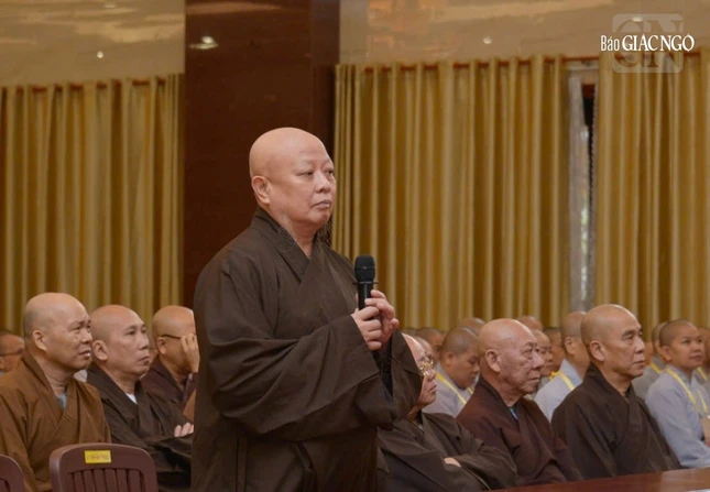 Hòa thượng Thích Lệ Trang, Trưởng ban Trị sự GHPGVN TP.HCM chia sẻ thêm về việc quản lý Tăng Ni, tự viện trên địa bàn Thành phố