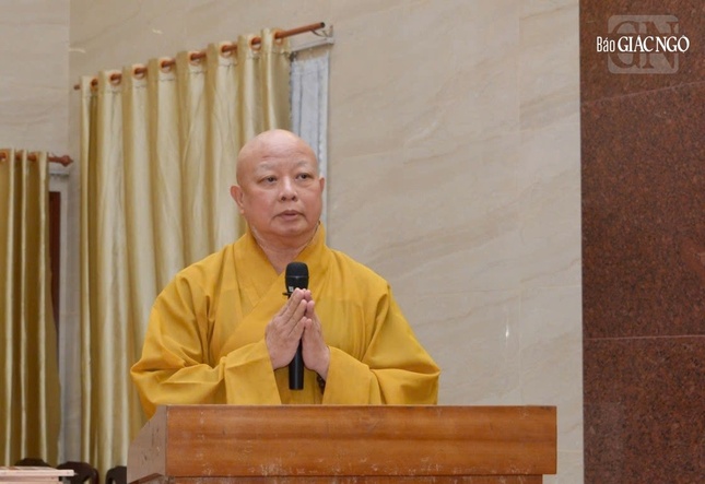 Hòa thượng Thích Lệ Trang phát biểu khai mạc