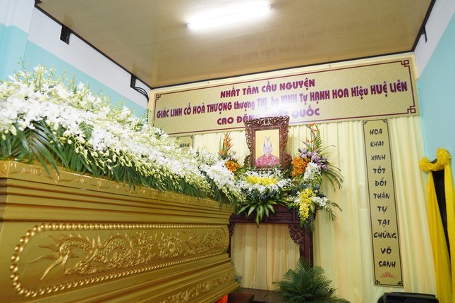 Kim quan cố Hòa thượng Thích Hạnh Hoa được tôn trí tại tổ đình Phước Lâm (P.Hội An Tây, TP.Đà Nẵng)