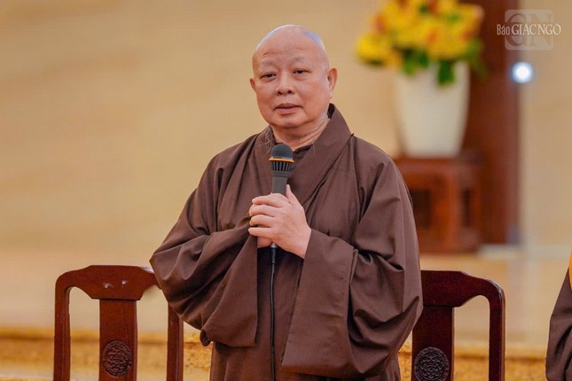 Hòa thượng Thích Lệ Trang phát biểu mở đầu Hòa thượng Thích Lệ Trang phát biểu mở đầu