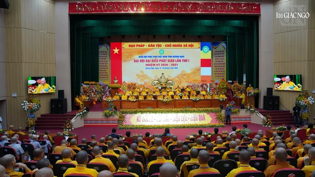 Đại hội đại biểu Phật giáo tỉnh Quảng Ngãi lần thứ I, nhiệm kỳ 2026-2031 thành tựu viên mãn