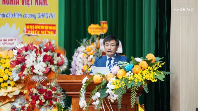 Ông Nguyễn Ngọc Sâm, Phó Chủ tịch UBND tỉnh phát biểu