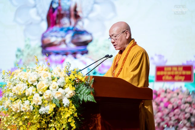 Hòa thượng Thích Quảng Tùng phát biểu khai mạc