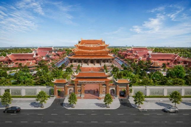 Kiến trúc tổng thể của Trung tâm Văn hóa Phật giáo Thủ đô sau khi hoàn thành Kiến trúc tổng thể của Trung tâm Văn hóa Phật giáo Thủ đô sau khi hoàn thành