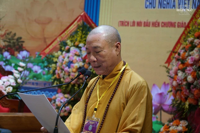 Hòa thượng Thích Bảo Nghiêm phát biểu khai mạc