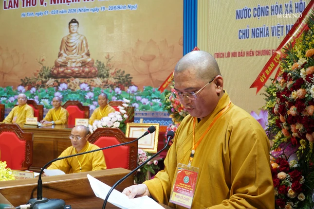 Đại đức Thích Quảng Phú thông qua Nghị quyết