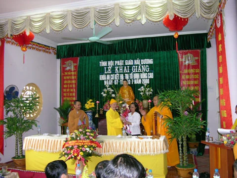 Hải Dương:Lễ khai pháp trường hạ chùa Đống Cao ảnh 2 Hải Dương:Lễ khai pháp trường hạ chùa Đống Cao ảnh 2