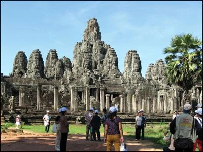 Một góc đền Bayon - Angkor Thom