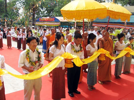Kiên giang: Lễ khánh thành  Chánh điện & giảng đường chùa Láng Cát ảnh 9