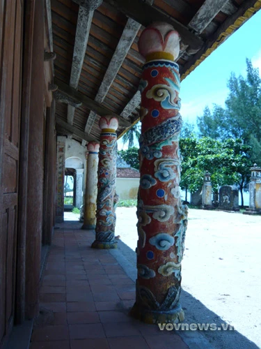 Cột Đình làng An Hải với hoa văn độc đáo