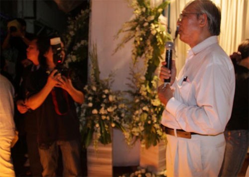 Ông Huỳnh Văn Nĩ - bố đạo diễn Huỳnh Phúc Điền - nói những lời cuối dành cho con trai.