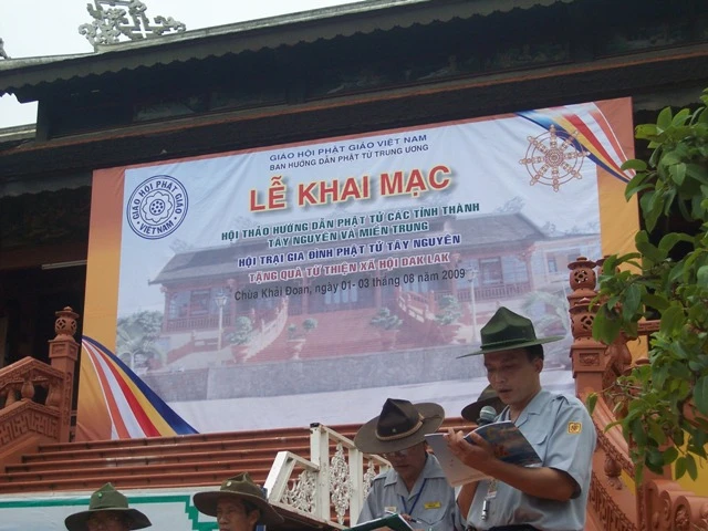 ĐakLak: Bế mạc trại họp bạn Gia đình Phật tử 5 tỉnh Tây Nguyên ảnh 11