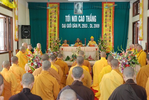 Hà Nội: Thành hội Phật giáo Hà Nội tổ chức Đại giới đàn ảnh 1 Hà Nội: Thành hội Phật giáo Hà Nội tổ chức Đại giới đàn ảnh 1