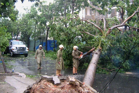 Bão số 9 "kinh hoàng" qua ống kính phóng viên quốc tế ảnh 5