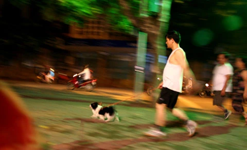 Hồ Gươm lung linh trong đêm. Rực rõ với ánh đèn nhiều màu. Trong lành và yên ả khi đêm xuống. Cầu Thê Húc trong đêm. Nơi gặp gỡ của nhiều bạn trẻ. Nơi người dân thong dong thả bộ. ... hoặc vai kề vai bên nhau. Cùng chiêm nghiệm về cuộc sống.