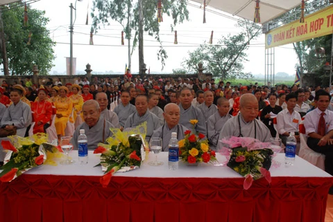 Hà Nội: Chùa Linh Quang tổ chức lễ an vị Long cốt (cất nóc) Đại hùng bảo điện ảnh 6