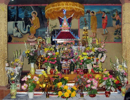 dâng y kathyna chùa Rạch Sỏi