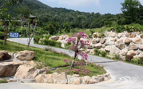 Tượng Phật nằm trong khu du lịch văn hóa Nam Sơn được khánh thành vào năm 1998. Vườn hoa trên đường dẫn ra chân tượng. Ngắm cận cảnh bức tượng nổi tiếng. Có rất nhiều góc độ để chiêm ngưỡng bức tượng cao 108m này. Bạn có thể tới tận sát bức tượng bằng cách đi xe điện trong công viên. Quảng trường Quán Âm với vườn hoa rực rỡ. Tượng nối liền bờ bởi cây cầu Phổ Tế. Tới thăm đảo Hải Nam, rất ít du khách bỏ qua cơ hội chụp hình chung với tượng. Tượng Phật nằm trong khu du lịch văn hóa Nam Sơn được khánh thành vào năm 1998. Vườn hoa trên đường dẫn ra chân tượng. Ngắm cận cảnh bức tượng nổi tiếng. Có rất nhiều góc độ để chiêm ngưỡng bức tượng cao 108m này. Bạn có thể tới tận sát bức tượng bằng cách đi xe điện trong công viên. Quảng trường Quán Âm với vườn hoa rực rỡ. Tượng nối liền bờ bởi cây cầu Phổ Tế. Tới thăm đảo Hải Nam, rất ít du khách bỏ qua cơ hội chụp hình chung với tượng.