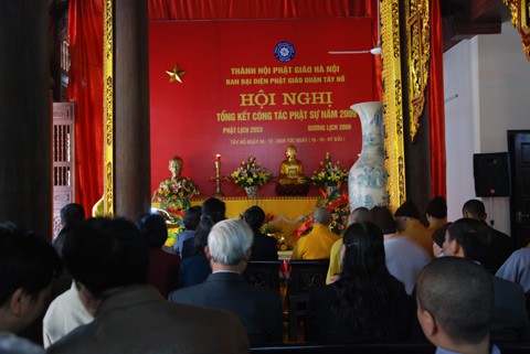 Hà Nội: Phật giáo quận Tây Hồ tổng kết công tác Phật sự năm 2009 ảnh 1 Hà Nội: Phật giáo quận Tây Hồ tổng kết công tác Phật sự năm 2009 ảnh 1