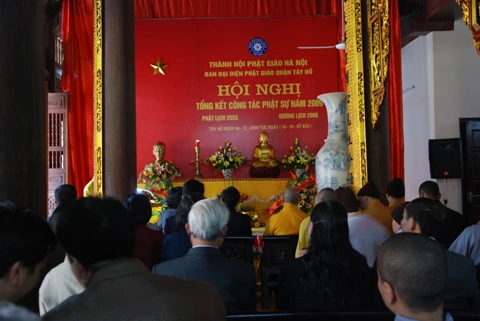 Hà Nội: Phật giáo quận Tây Hồ tổng kết công tác Phật sự năm 2009 ảnh 1