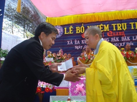 Đắc Lắc: Lễ bổ nhiệm trụ trì chùa Trí Quang - huyện Krôngpak ảnh 15