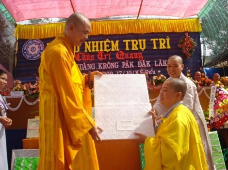 Đắc Lắc: Lễ bổ nhiệm trụ trì chùa Trí Quang - huyện Krôngpak ảnh 21