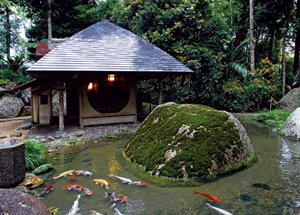 Trà thất ven hồ tạo cảm giác thư thái cùng thiên nhiên.